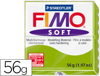 57g. pasta Staedtler Fimo Soft color verde manzana